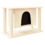 Rascador para gatos con postes de sisal color crema 50 cm de , Mobiliario para gatos - Ref: Foro24-171657, Precio: 49,83 €, D...