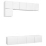 Set de muebles de salón TV 5 piezas madera de ingeniería blanco de , Muebles TV - Ref: Foro24-3078693, Precio: 174,98 €, Desc...
