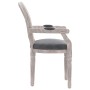 Silla de comedor terciopelo gris oscuro 54x56x96,5 de , Sillas de comedor - Ref: Foro24-344484, Precio: 182,67 €, Descuento: %
