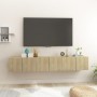 Muebles de salón colgantes 3 uds roble Sonoma 60x30x30 cm de , Muebles TV - Ref: Foro24-804519, Precio: 89,49 €, Descuento: %