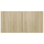 Muebles de salón colgantes 3 uds roble Sonoma 60x30x30 cm de , Muebles TV - Ref: Foro24-804519, Precio: 89,49 €, Descuento: %