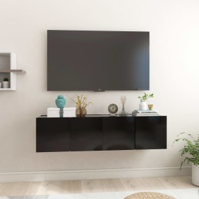 Muebles de salón colgantes 2 unidades negro 60x30x30 cm de , Muebles TV - Ref: Foro24-804512, Precio: 75,30 €, Descuento: %