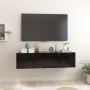 Muebles de salón colgantes 2 unidades negro 60x30x30 cm de , Muebles TV - Ref: Foro24-804512, Precio: 75,30 €, Descuento: %