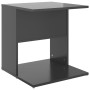 Mesa auxiliar madera contrachapada gris brillante 45x45x48 cm de , Mesas auxiliares - Ref: Foro24-806812, Precio: 32,57 €, De...