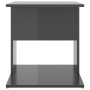 Mesa auxiliar madera contrachapada gris brillante 45x45x48 cm de , Mesas auxiliares - Ref: Foro24-806812, Precio: 32,57 €, De...