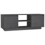 Mueble de TV madera maciza de pino gris 110x30x40 cm de , Muebles TV - Ref: Foro24-809902, Precio: 59,86 €, Descuento: %