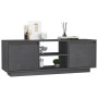 Mueble de TV madera maciza de pino gris 110x30x40 cm de , Muebles TV - Ref: Foro24-809902, Precio: 59,86 €, Descuento: %