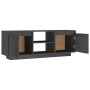 Mueble de TV madera maciza de pino gris 110x30x40 cm de , Muebles TV - Ref: Foro24-809902, Precio: 59,86 €, Descuento: %