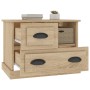 Mesita de noche color roble Sonoma 60x39x45 cm de , Mesitas de noche - Ref: Foro24-816363, Precio: 68,64 €, Descuento: %