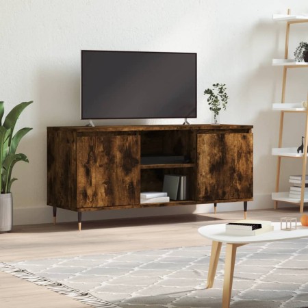 Mueble de TV madera de ingeniería roble ahumado 104x35x50 cm de , Muebles TV - Ref: Foro24-827009, Precio: 62,24 €, Descuento: %