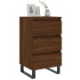Mesitas noche 2 uds madera ingeniería marrón roble 40x35x69 cm de , Mesitas de noche - Ref: Foro24-826955, Precio: 79,29 €, D...