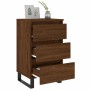 Mesitas noche 2 uds madera ingeniería marrón roble 40x35x69 cm de , Mesitas de noche - Ref: Foro24-826955, Precio: 79,29 €, D...