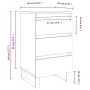 Mesitas noche 2 uds madera ingeniería marrón roble 40x35x69 cm de , Mesitas de noche - Ref: Foro24-826955, Precio: 79,29 €, D...
