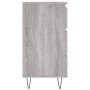 Mesita de noche madera de ingeniería gris Sonoma 40x35x69 cm de , Mesitas de noche - Ref: Foro24-826936, Precio: 55,31 €, Des...