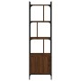 Estantería con puerta madera marrón roble 44,5x30x154,5 cm de , Librerías y estanterías - Ref: Foro24-833357, Precio: 71,39 €...