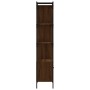 Estantería con puerta madera marrón roble 44,5x30x154,5 cm de , Librerías y estanterías - Ref: Foro24-833357, Precio: 71,39 €...