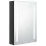 Armario de baño con espejo LED negro brillante 50x13x70 cm de vidaXL, Tocadores de baño - Ref: Foro24-326496, Precio: 117,77 ...