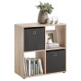 FMD Estantería con 4 compartimentos color roble de , Librerías y estanterías - Ref: Foro24-429435, Precio: 86,06 €, Descuento: %