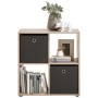 FMD Estantería con 4 compartimentos color roble de , Librerías y estanterías - Ref: Foro24-429435, Precio: 86,06 €, Descuento: %