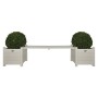 Maceteros blancos con banco, Esschert Design CF33W de , Maceteros y jardineras - Ref: Foro24-404626, Precio: 190,18 €, Descue...