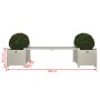 Maceteros blancos con banco, Esschert Design CF33W de , Maceteros y jardineras - Ref: Foro24-404626, Precio: 190,18 €, Descue...