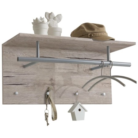 FMD Perchero de pared color roble arena 72x29,3x34,5 cm de , Percheros para sombreros y abrigos - Ref: Foro24-428780, Precio:...