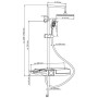 SCHÜTTE Juego de ducha fija BLUEPERL cromado de , Cabezales de ducha - Ref: Foro24-429384, Precio: 162,64 €, Descuento: %