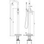 SCHÜTTE Grifo monomando mezclador de ducha CORNWALL cromado de , Grifos - Ref: Foro24-425799, Precio: 335,63 €, Descuento: %