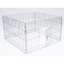 @Pet Recinto exterior para mascotas Complete metal 116x116x65 cm de , Casetas y cercados para perros - Ref: Foro24-445132, Pr...