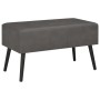 Mesa de centro de cuero sintético gris 80x40x46 cm en Mesas de centro | Comprar online en Foru.es