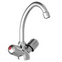 SCHÜTTE Grifo mezclador fregadero bimando PERUZZI baja presión cromo de , Grifos - Ref: Foro24-438728, Precio: 45,82 €, Descu...