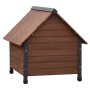 @Pet Casa de perros solapas de plástico Rustique marrón 102x82x87 cm de , Casetas para perros - Ref: Foro24-441161, Precio: 2...