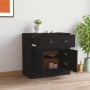 Aparador de madera contrachapada negro 70x35,5x67,5 cm de , Aparadores - Ref: Foro24-816425, Precio: 94,72 €, Descuento: %
