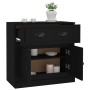 Aparador de madera contrachapada negro 70x35,5x67,5 cm de , Aparadores - Ref: Foro24-816425, Precio: 94,72 €, Descuento: %