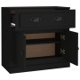 Aparador de madera contrachapada negro 70x35,5x67,5 cm de , Aparadores - Ref: Foro24-816425, Precio: 94,72 €, Descuento: %