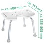 RIDDER Taburete de baño blanco 150 kg A0050501 de , Asientos y bancos para duchas - Ref: Foro24-421604, Precio: 79,32 €, Desc...