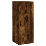 Aparador de madera contrachapada roble ahumado 34,5x34x180 cm de , Aparadores - Ref: Foro24-3198934, Precio: 112,47 €, Descue...