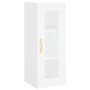 Aparador alto madera contrachapada blanco 34,5x34x180 cm de , Aparadores - Ref: Foro24-3199281, Precio: 108,56 €, Descuento: %