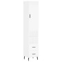 Aparador alto madera contrachapada blanco 34,5x34x180 cm de , Aparadores - Ref: Foro24-3198929, Precio: 111,82 €, Descuento: %
