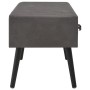 Mesa de centro de cuero sintético gris 80x40x46 cm en Mesas de centro | Comprar online en Foru.es