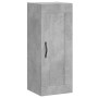Aparador de madera contrachapada gris hormigón 34,5x34x180 cm de , Aparadores - Ref: Foro24-3200293, Precio: 102,51 €, Descue...