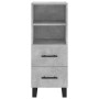 Aparador de madera contrachapada gris hormigón 34,5x34x180 cm de , Aparadores - Ref: Foro24-3198941, Precio: 110,44 €, Descue...