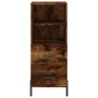 Aparador de madera contrachapada roble ahumado 34,5x34x180 cm de , Aparadores - Ref: Foro24-3189778, Precio: 100,67 €, Descue...