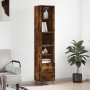 Aparador de madera contrachapada roble ahumado 34,5x34x180 cm de , Aparadores - Ref: Foro24-3189738, Precio: 93,15 €, Descuen...