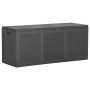 Caja de almacenaje para jardín 270 L PP ratán negra de , Cajas de almacenaje para exteriores - Ref: Foro24-151229, Precio: 11...