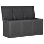 Caja de almacenaje para jardín 270 L PP ratán negra de , Cajas de almacenaje para exteriores - Ref: Foro24-151229, Precio: 11...