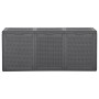 Caja de almacenaje para jardín 270 L PP ratán negra de , Cajas de almacenaje para exteriores - Ref: Foro24-151229, Precio: 11...
