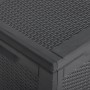 Caja de almacenaje para jardín 270 L PP ratán negra de , Cajas de almacenaje para exteriores - Ref: Foro24-151229, Precio: 11...