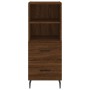Aparador alto madera contrachapada roble marrón 34,5x34x180 cm de , Aparadores - Ref: Foro24-3198936, Precio: 119,80 €, Descu...