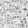 Homestyle Papel pintado Papers negro y blanco de , Papel pintado - Ref: Foro24-434253, Precio: 34,39 €, Descuento: %